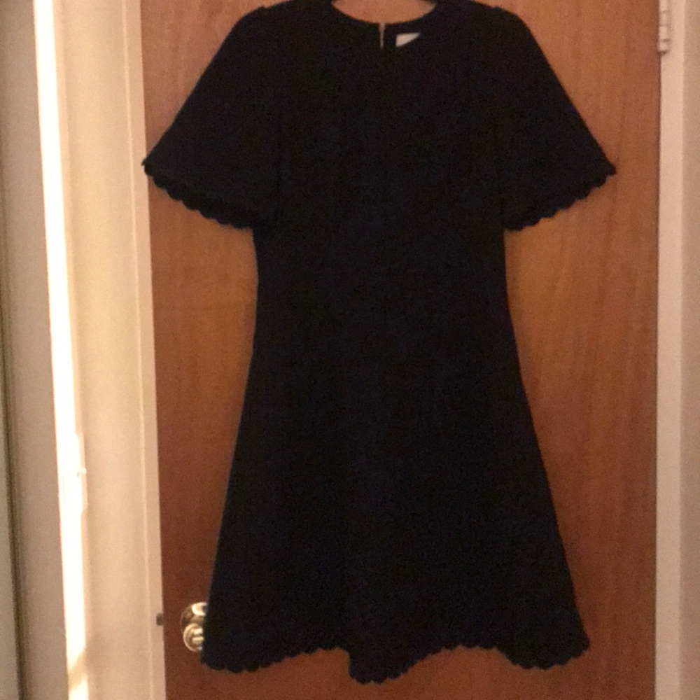 Kate Spade Scallop Crepe Swing Cocktail Dress